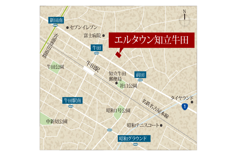 エルタウン知立牛田拡大図